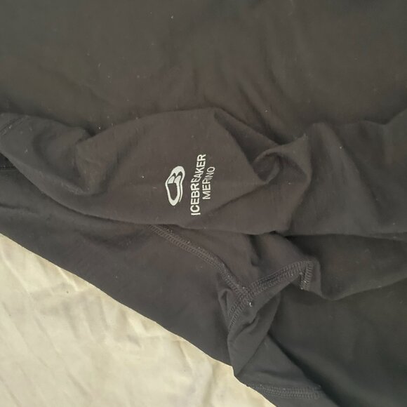 Icebreaker Men's Large Bodyfit 200 Merino Wool Black Base Layer - Picture 4 of 4